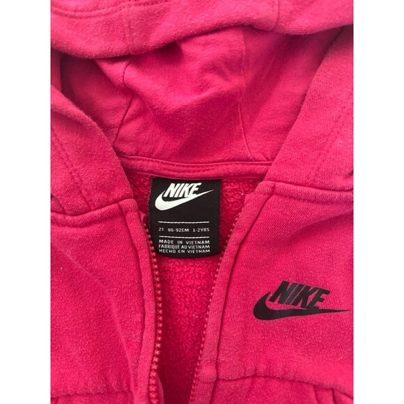 Nike Pink Zip Up Jacket - Toddlers 2T - Picture 2 of 3